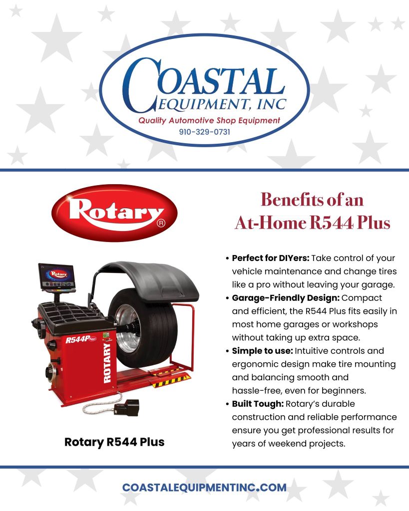 Get professional-grade performance right from your own garage with the Rotary R544 Plus