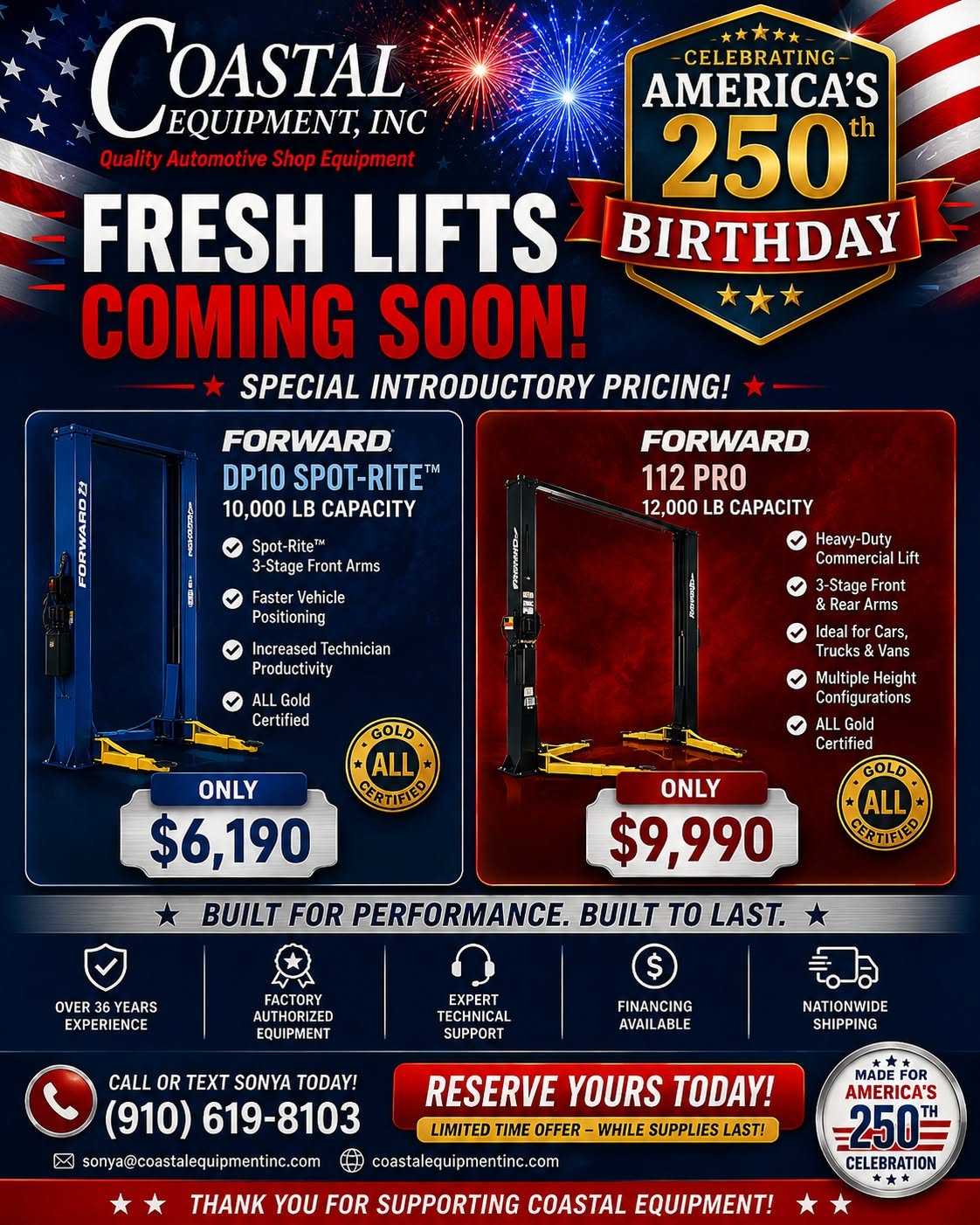 Read more about the article Fresh lifts are coming soon to Coastal Equipment!