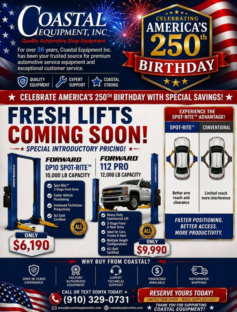 Celebrate America’s 250th with fresh equipment and special savings!